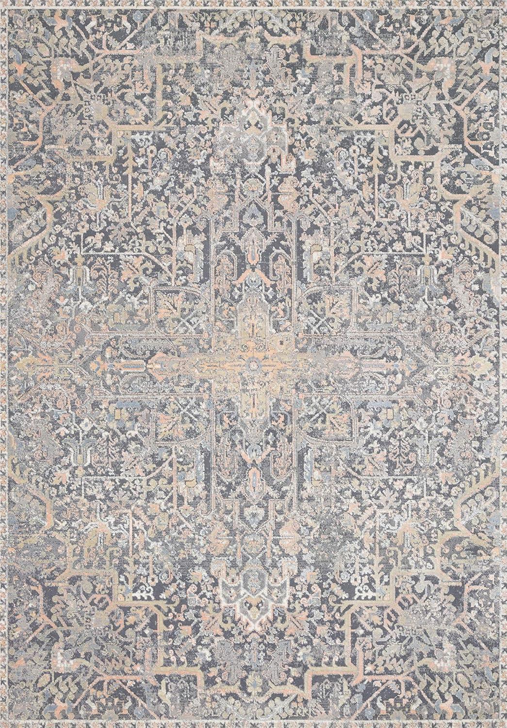 Loloi II Lucia Oriental Charcoal / Multi Area Rug