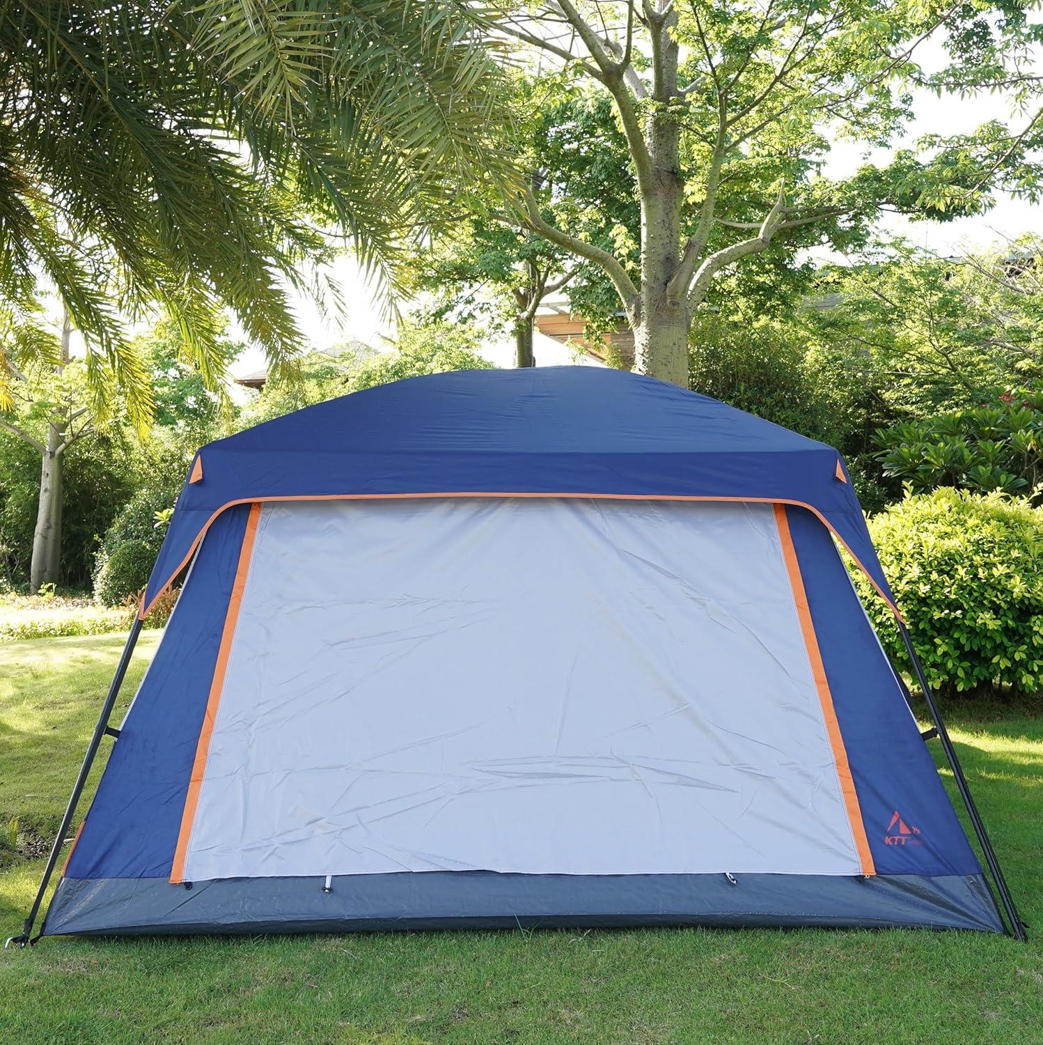 Dark Blue 12-Person Two-Room Three-Season Cabin Tent