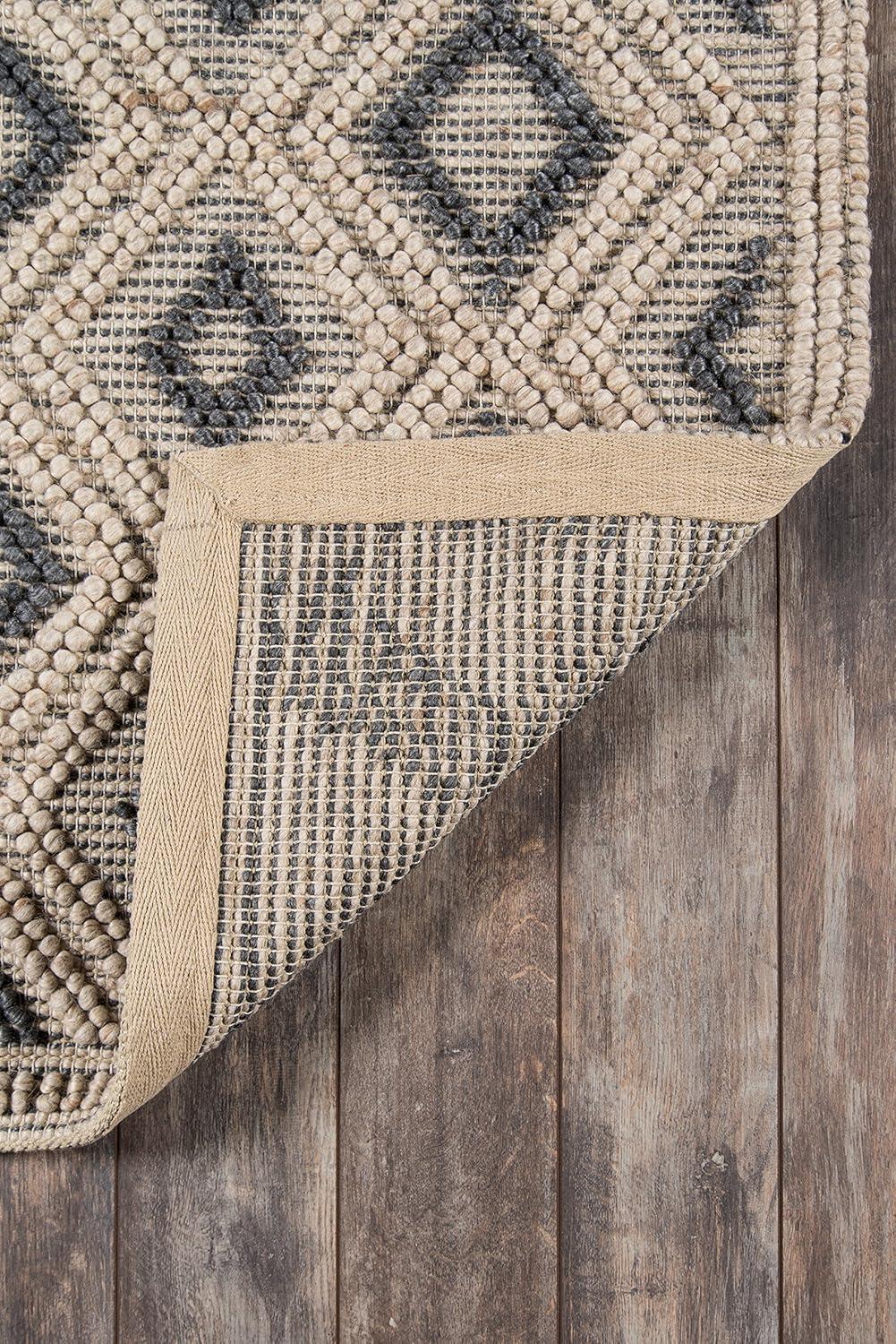 Momeni Andes Hand Woven Wool and Viscose Beige Runner 2'3" X 8'