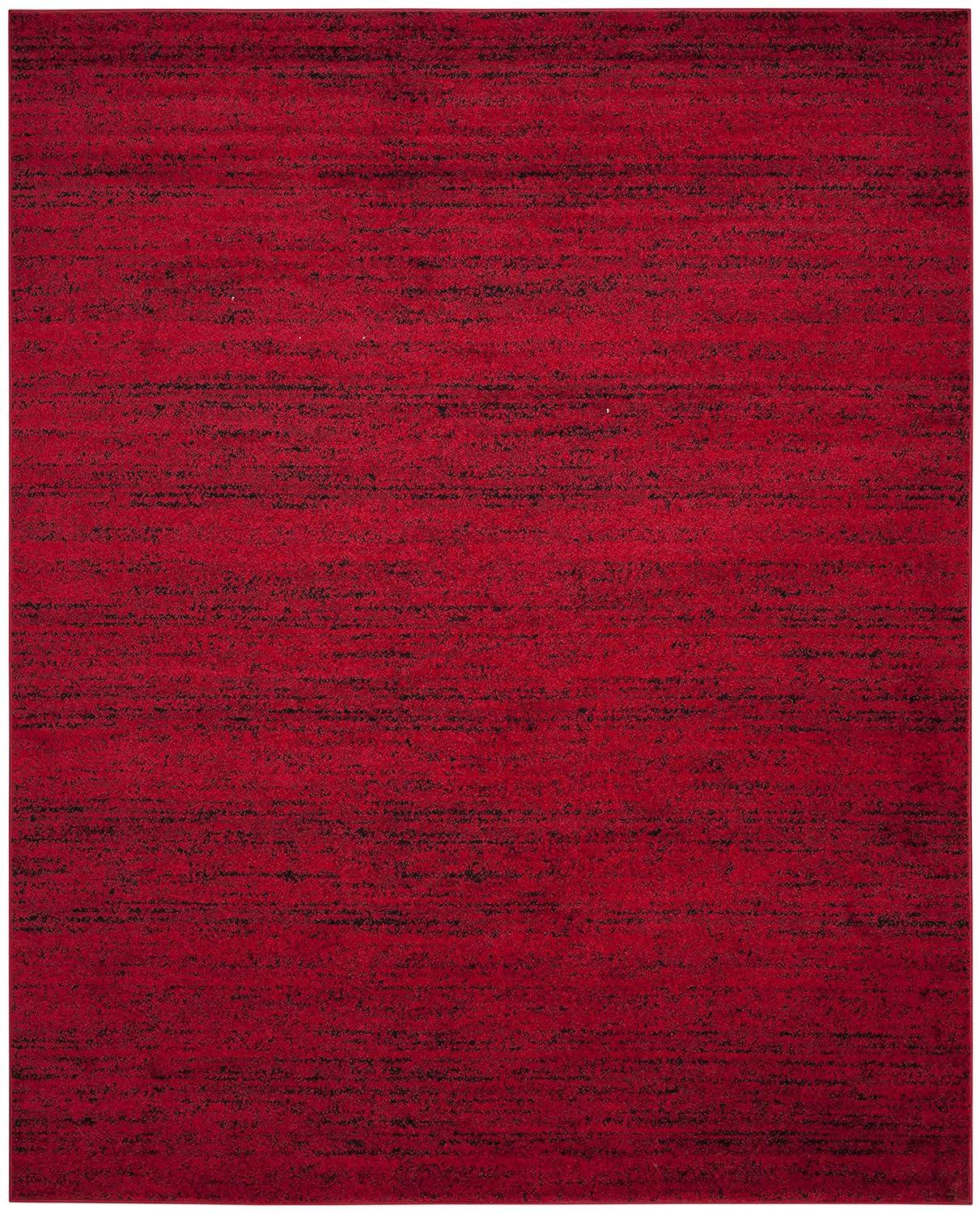 Adirondack ADR117 Machine Made Indoor Area Rug - Red/Black - 9'x12' - Safavieh
