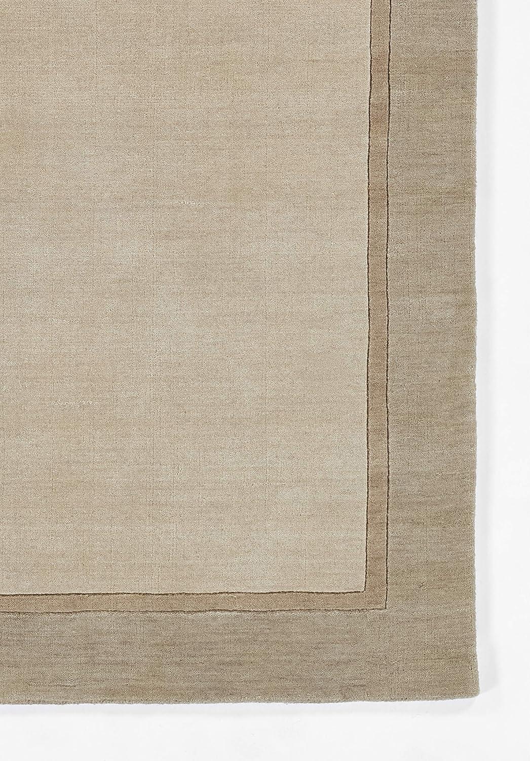 Momeni Beckton Hand Loomed Wool Taupe Area Rug 9' X 12'