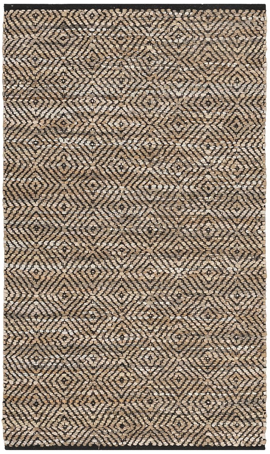 Vintage Leather VTL102 Hand Woven Area Rug - Beige - 3'x5' - Safavieh.