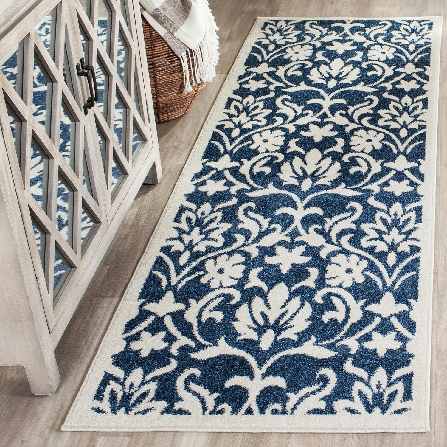 Amherst AMT424 Power Loomed Indoor Area Rug - Wheat/Beige - 8'x10' - Safavieh