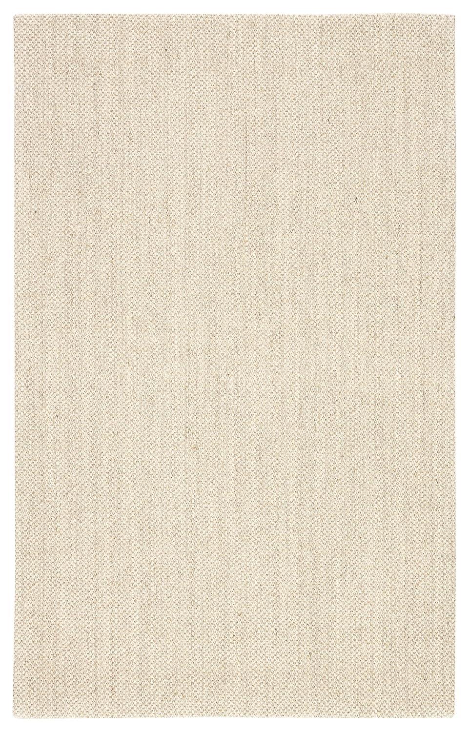 Ivory Wool Flat Woven Reversible 5'x8' Area Rug
