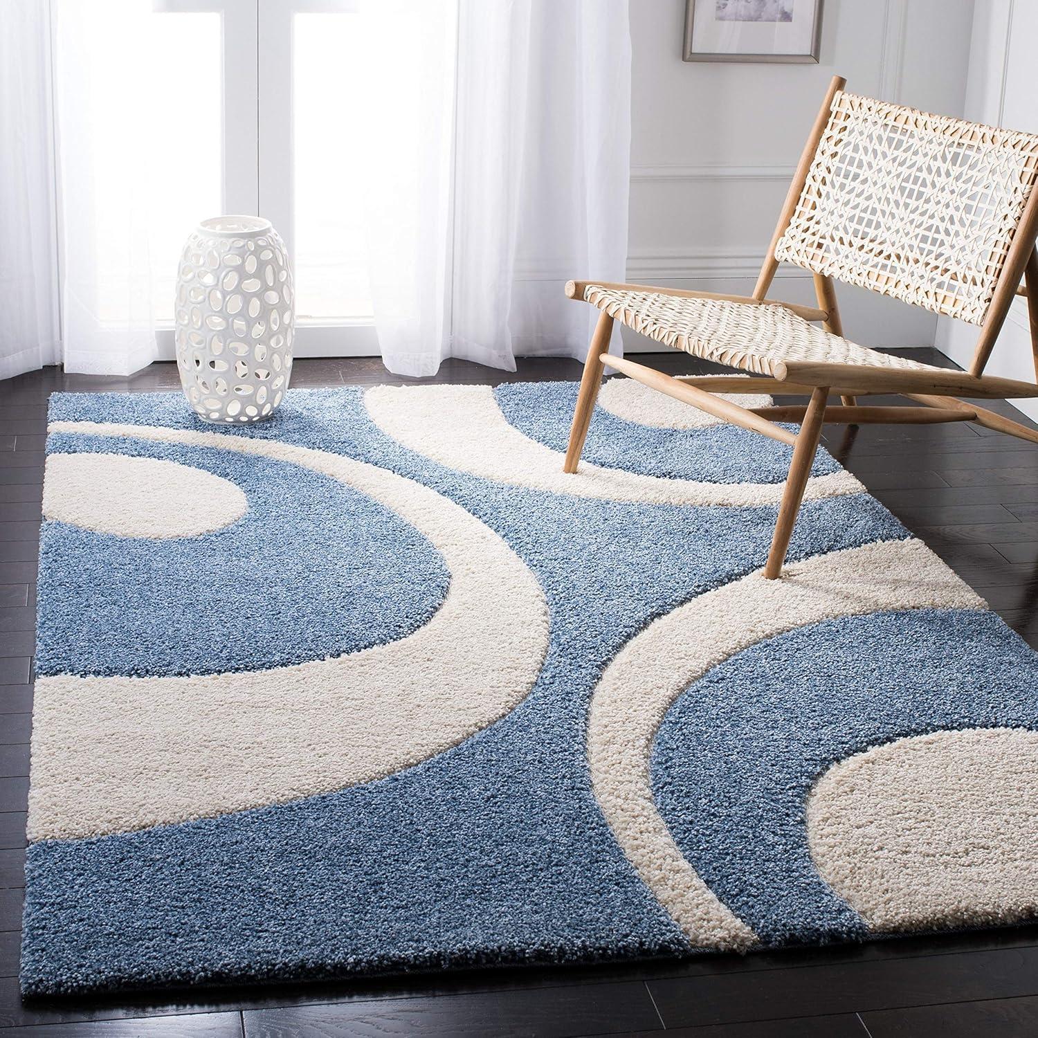 Florida Shag SG474 Power Loomed Area Rug  - Safavieh