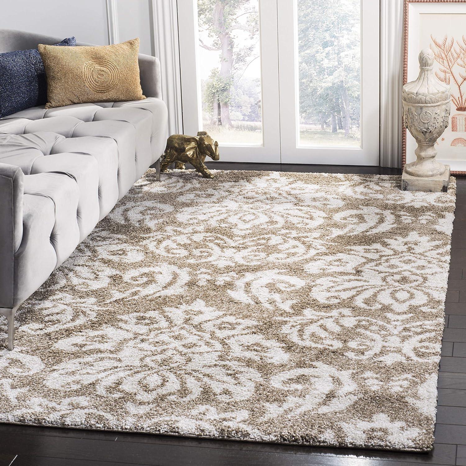 Florida Shag SG460 Power Loomed Rugs - Safavieh