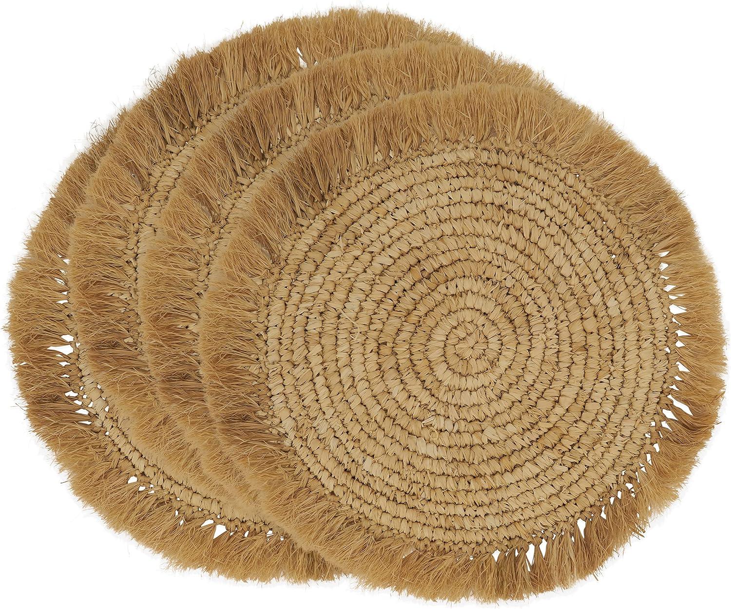 Raffia Placemats, Set of 4