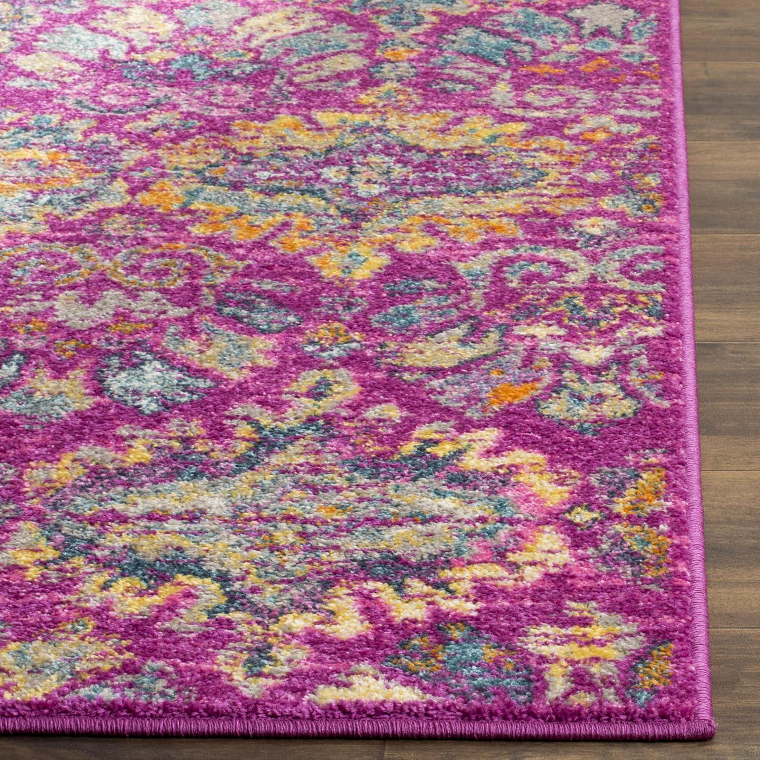 Madison MAD144 Power Loomed Indoor Accent Rug - Fuchsia/Blue - 3'x5' - Safavieh