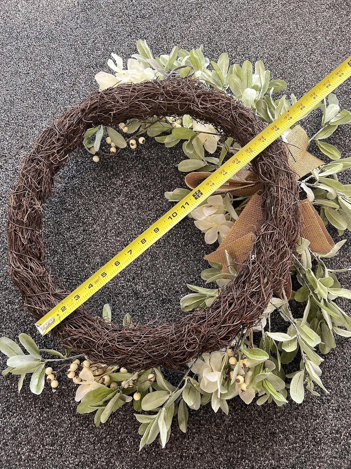 Haute Decor Faux Hydrangea 24'' Wreath