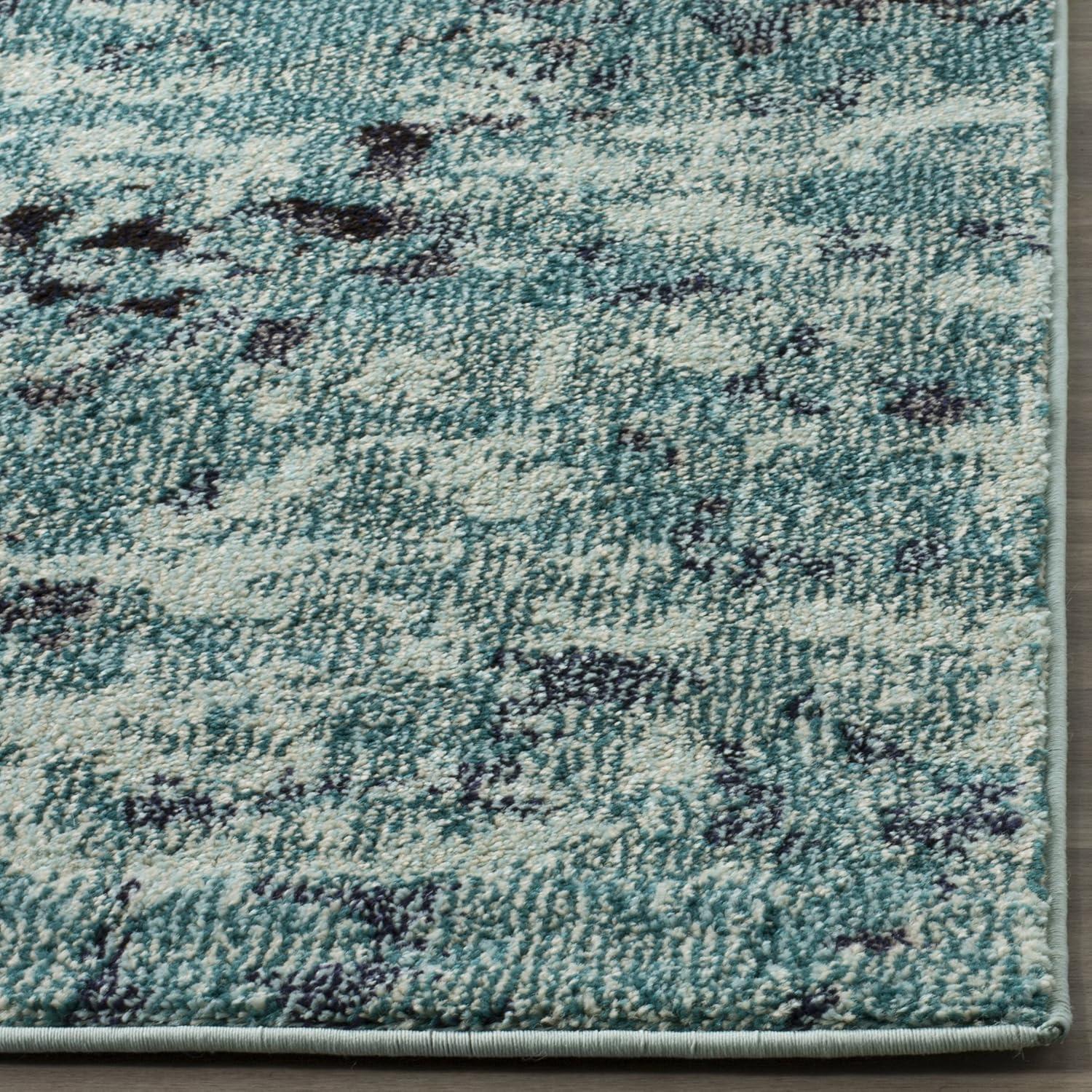 Monaco MNC225 Power Loomed Indoor Accent Rug - Light Blue/Multi - 3'x5' - Safavieh