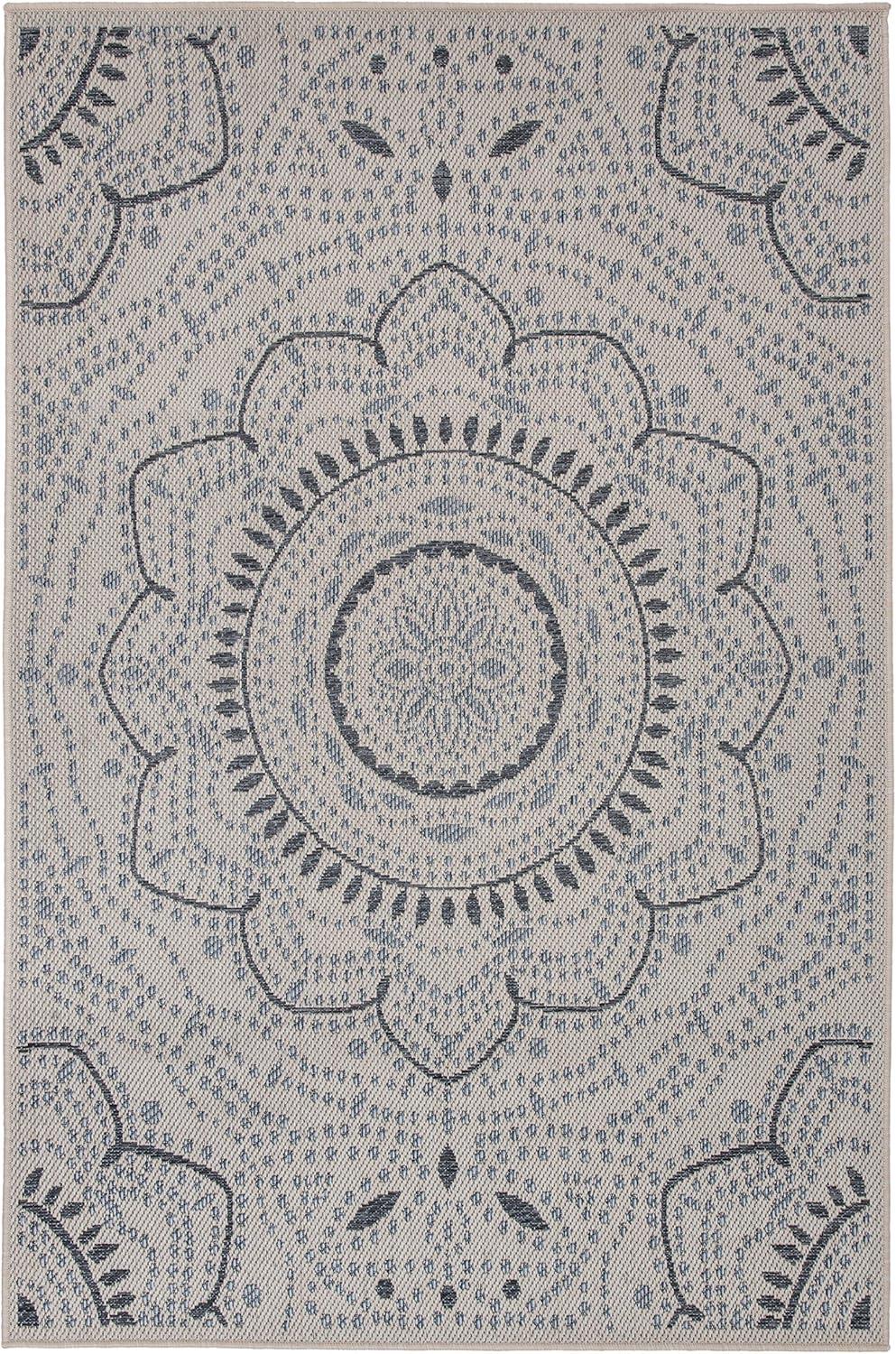 World Rug Gallery Portia Oriental Medallion Indoor/Outdoor Area Rug