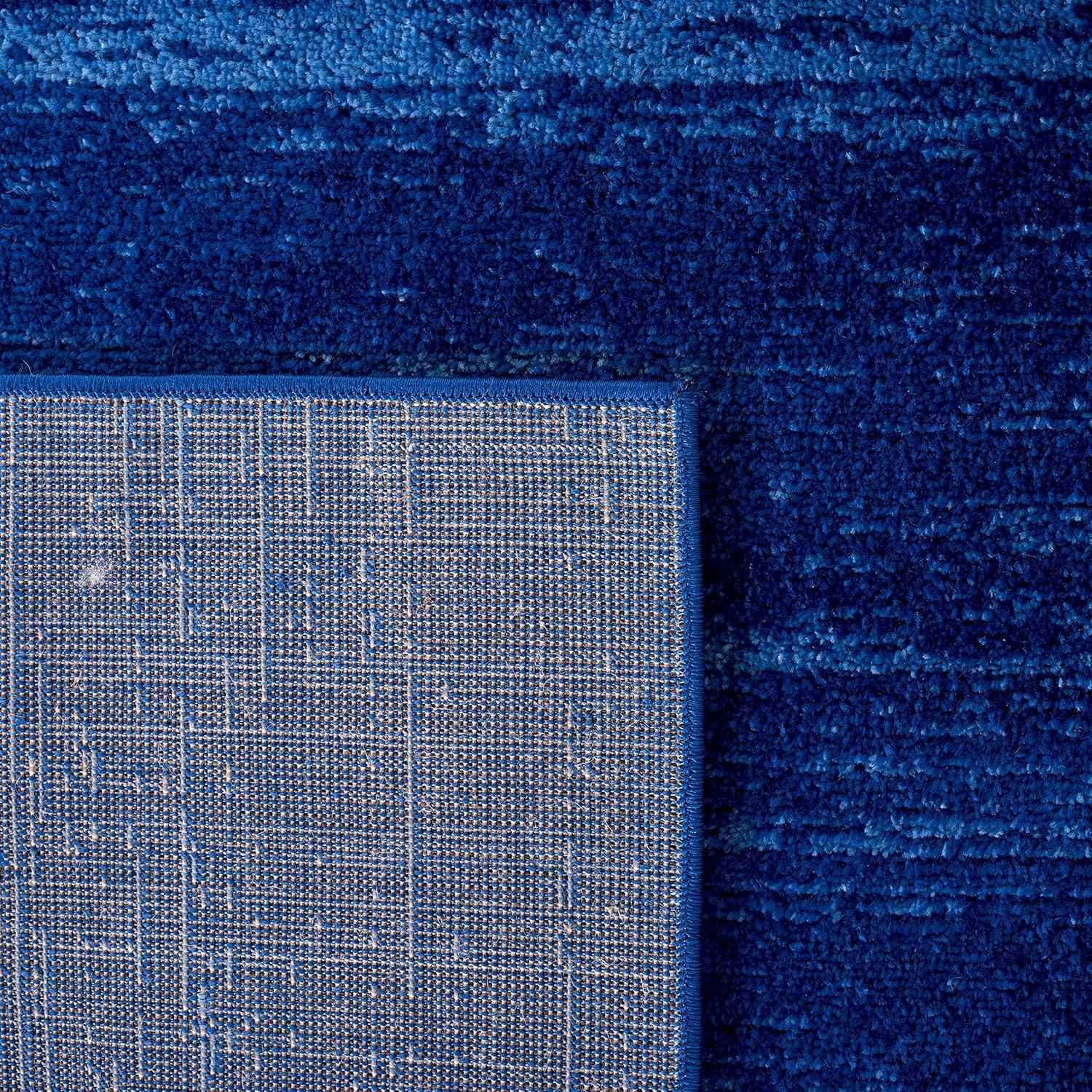SAFAVIEH Adirondack Esmond Abstract Area Rug, Light Blue/Dark Blue, 12' x 12' Square