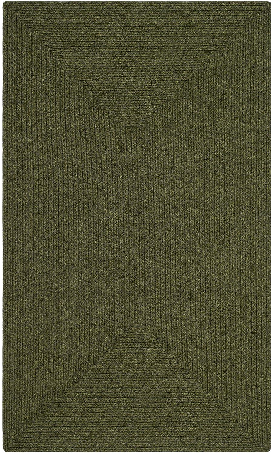 Braided BRD315 Hand Woven Area Rug - Green - 3'x5' - Safavieh.