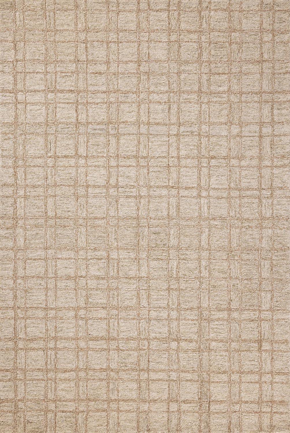 Polly Khaki and Sand Hand-Tufted Wool Area Rug 9'-3" x 13'