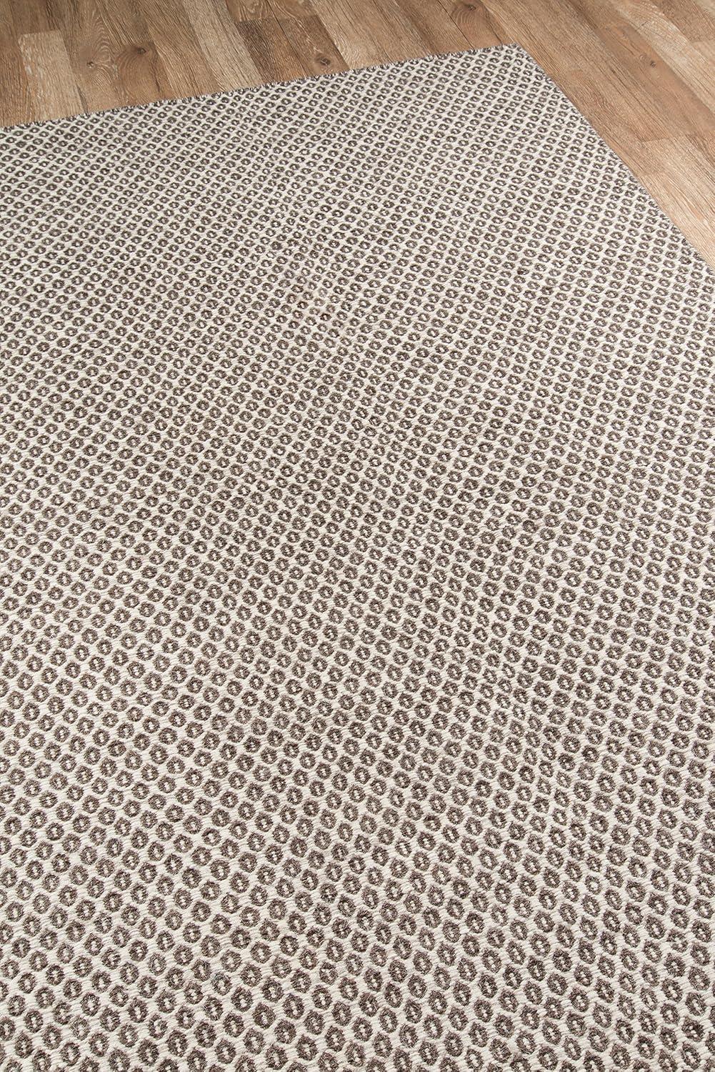 Momeni Rugs Mesa Collection, 100% Wool Hand Woven Flatweave Transitional Area Rug, 3'6" x 5'6", Brown