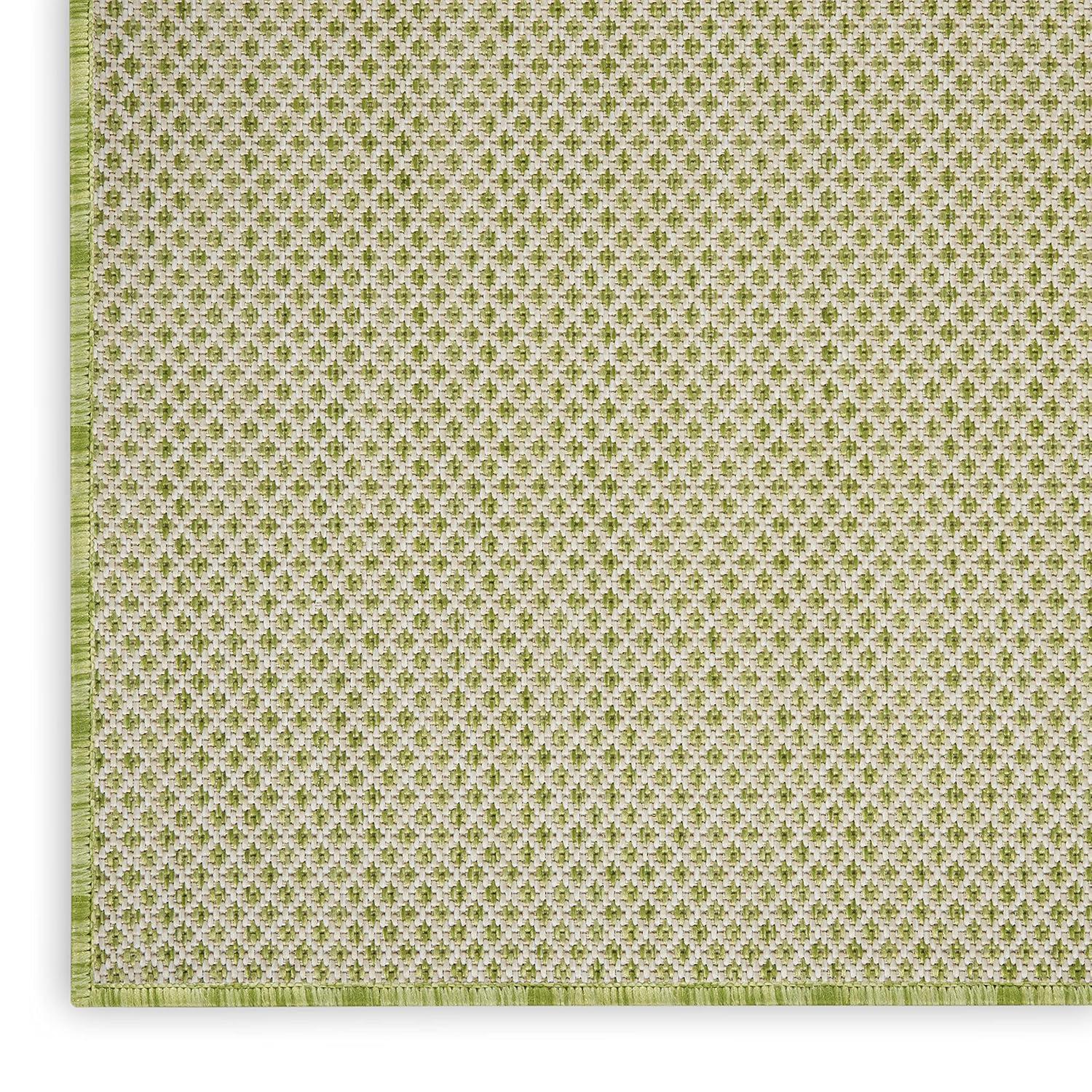 Nourison Courtyard COU01 Indoor/outdoor Area Rug - Ivory Green 7' x 10'
