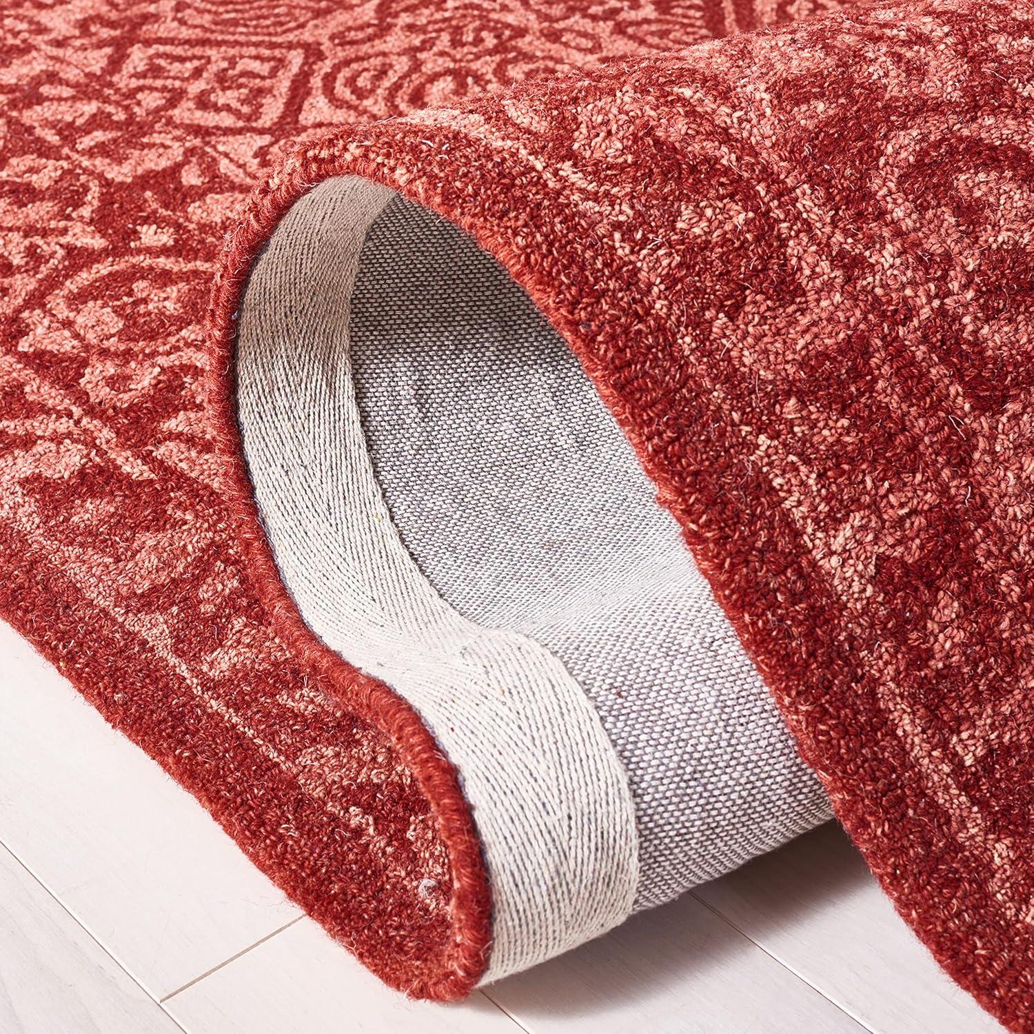SAFAVIEH Dip Dye Felicia Floral Area Rug, Red, 3' x 5'