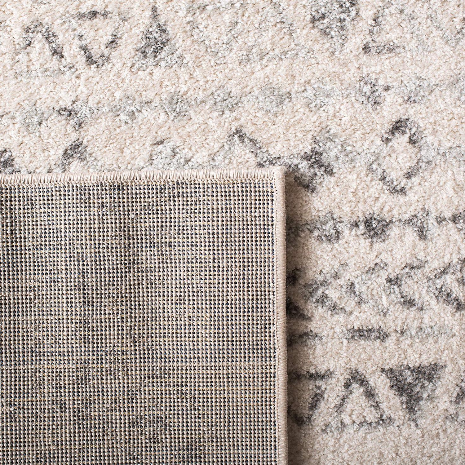 Tulum TUL268 Power Loomed Area Rug - Ivory/Grey - 5'3"x7'6" - Safavieh.
