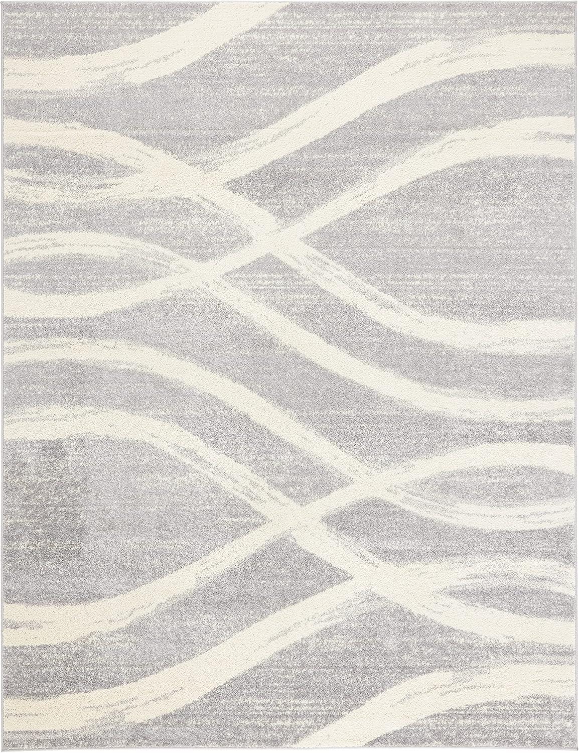 Adirondack ADR125 Machine Made Indoor Area Rug - Grey/Cream - 8'x10' - Safavieh