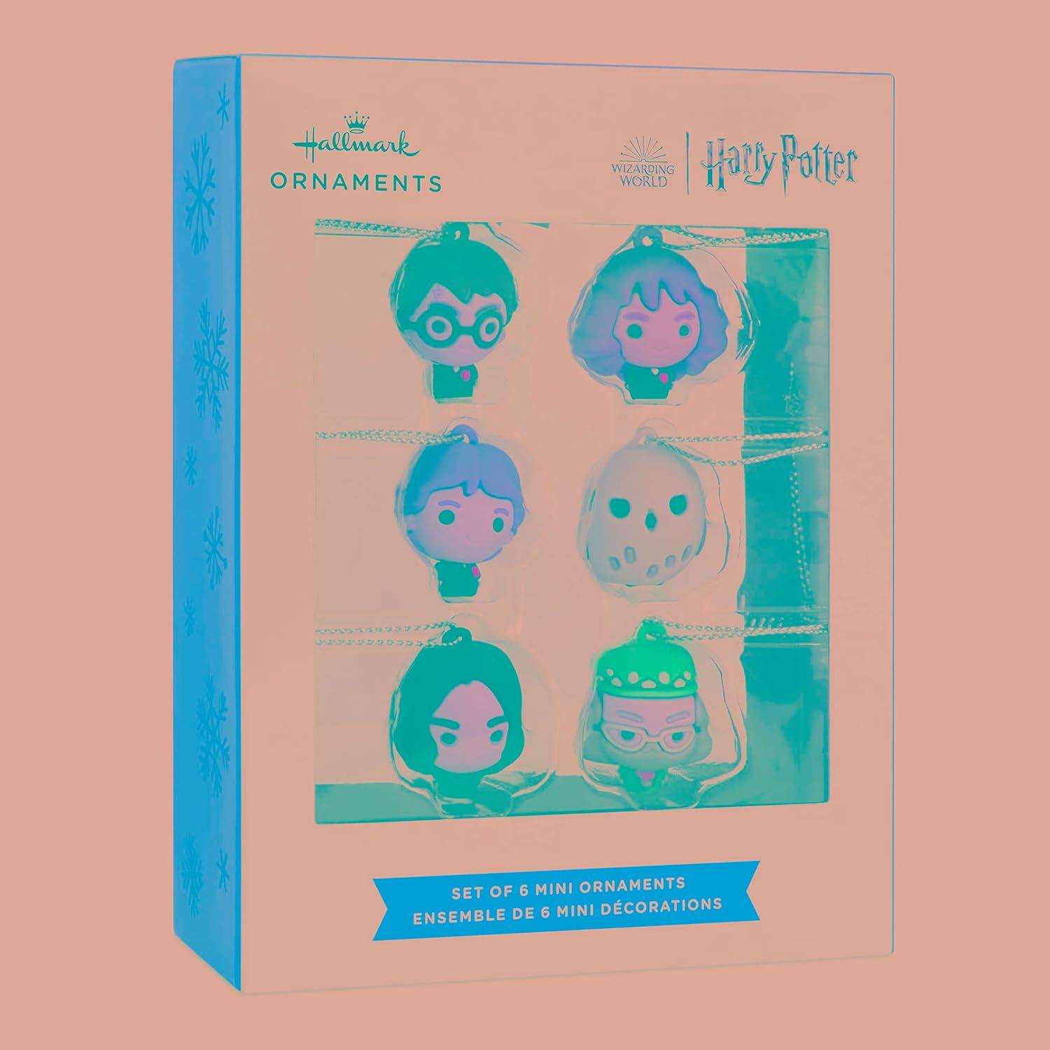 Hallmark Harry Potter and Friends Mini Shatterproof Christmas Ornaments, 6