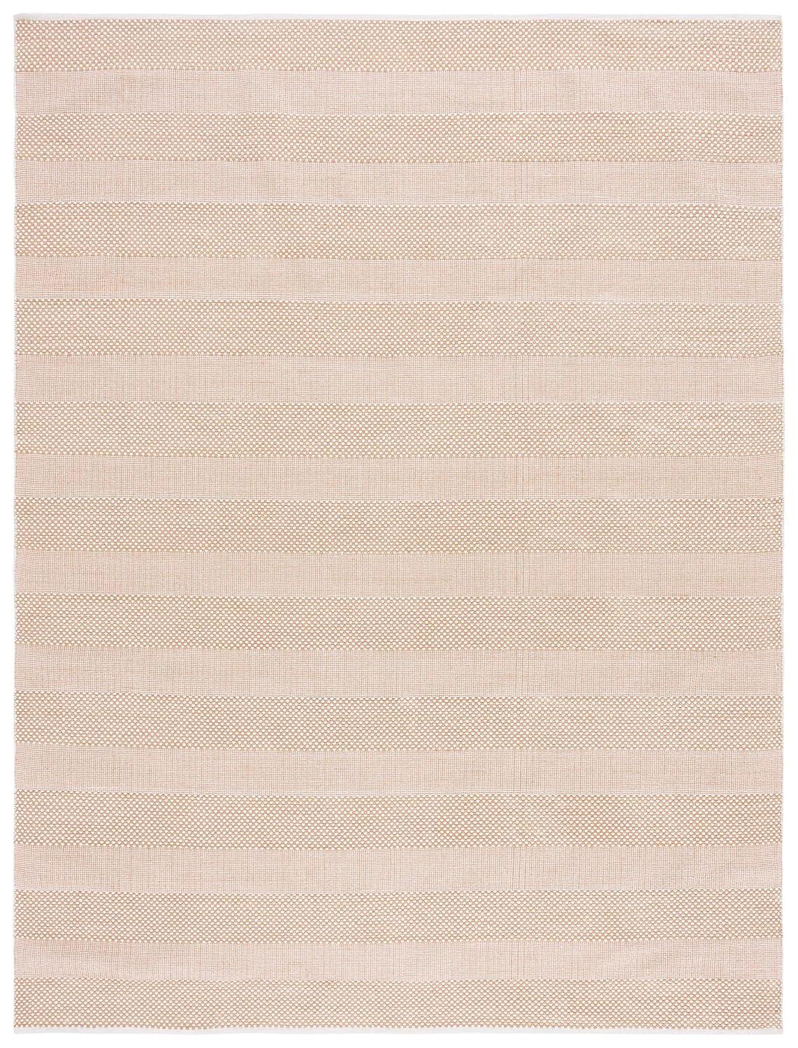 Striped Kilim STK802 Hand Woven Area Rug - Ivory/Gold - 8'x10' - Safavieh.