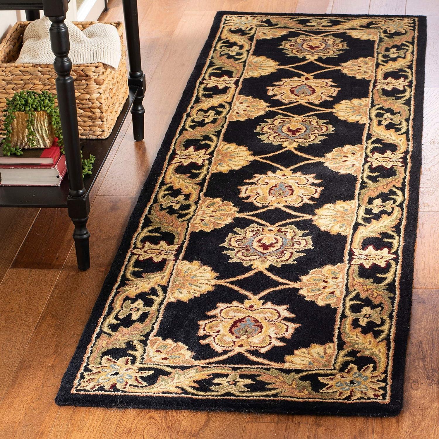 Maroon Hand-Tufted Wool and Cotton Rectangular Area Rug 8'3" x 11'0"