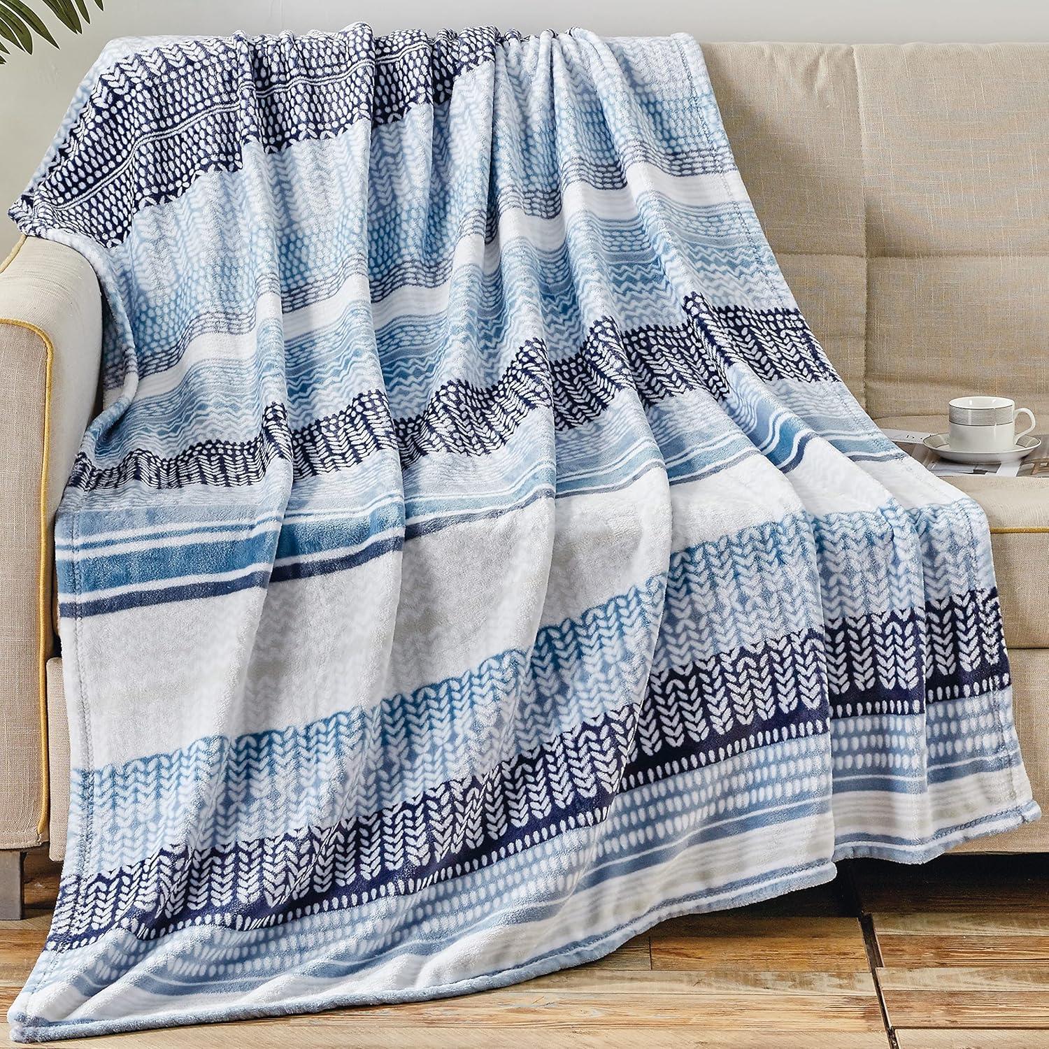 Noble House Extra Comfy and Plush Oversized Throw Blanket - Anissa - 50" x 70"