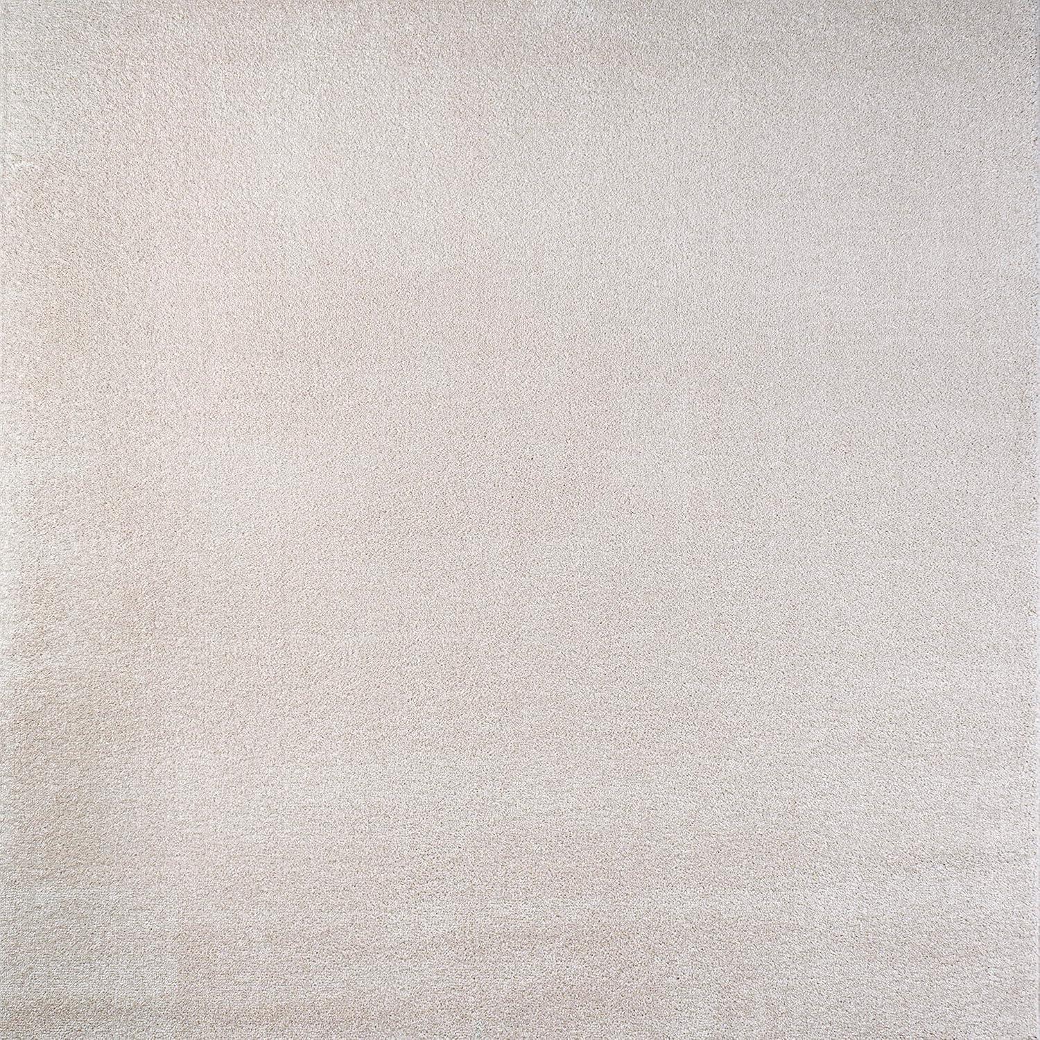 5'x5' Haze Solid Low-Pile, Ivory - JONATHAN Y