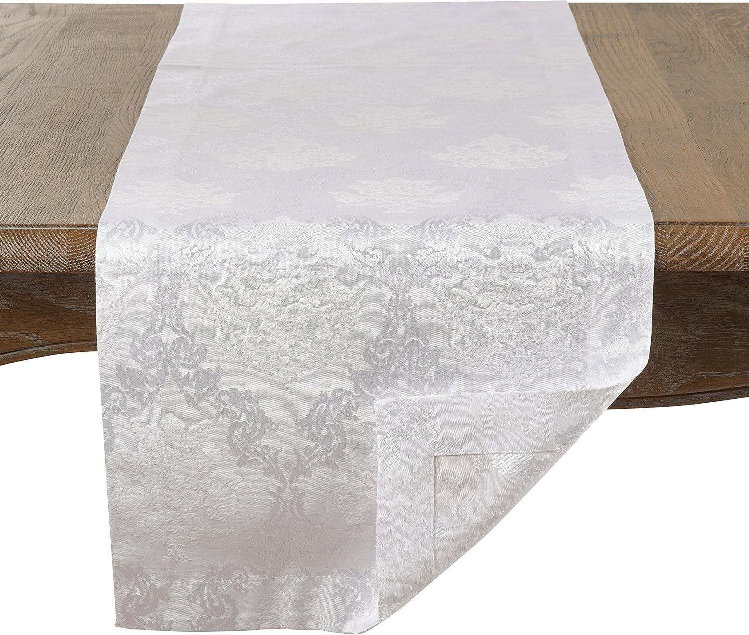 Saro Lifestyle Damask Sheen Table Runner