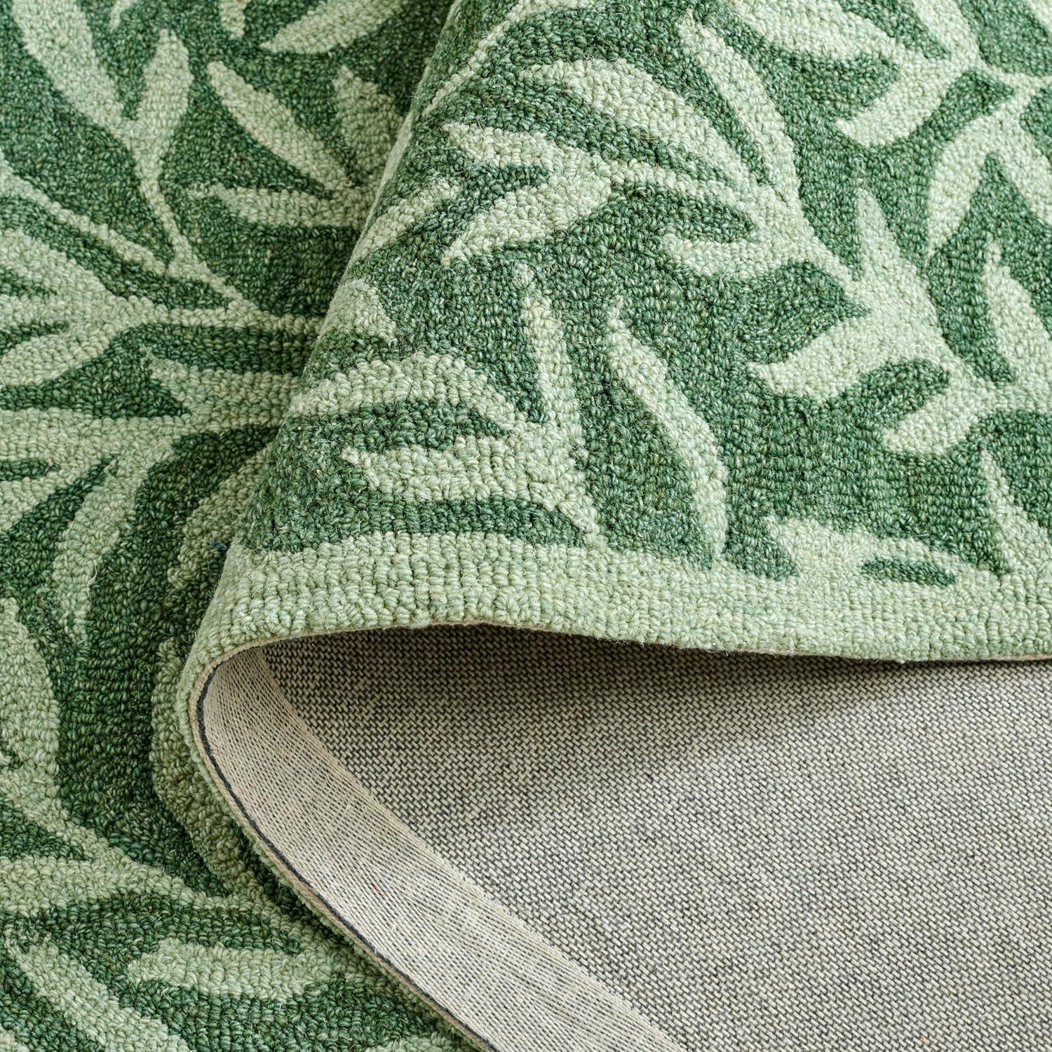 Martha Stewart Rugs Martha Stewart Hand Tufted Wool/Cotton Floral Rug in Ivory/Beige