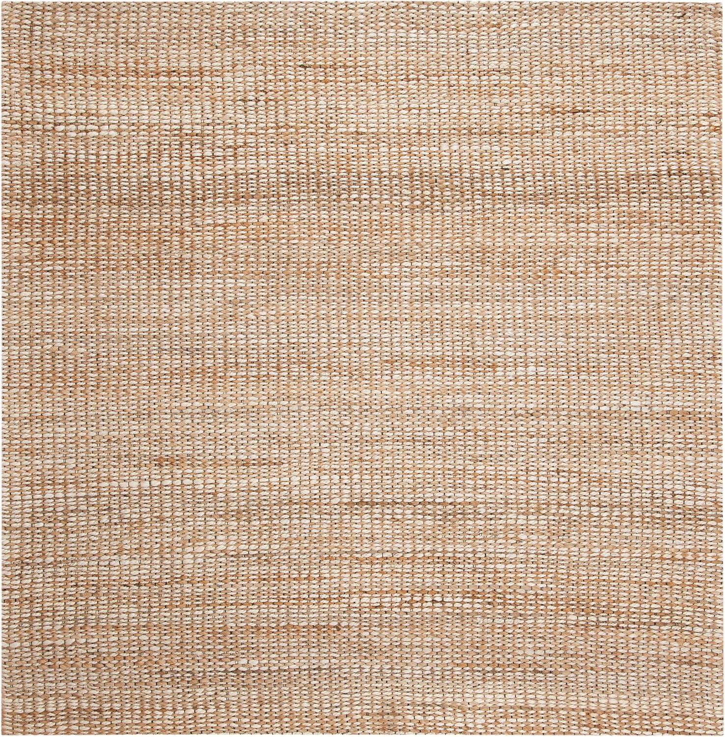 Marbella MRB303 Hand Loomed Indoor Area Rug - Natural/Ivory - 6'x6' - Safavieh
