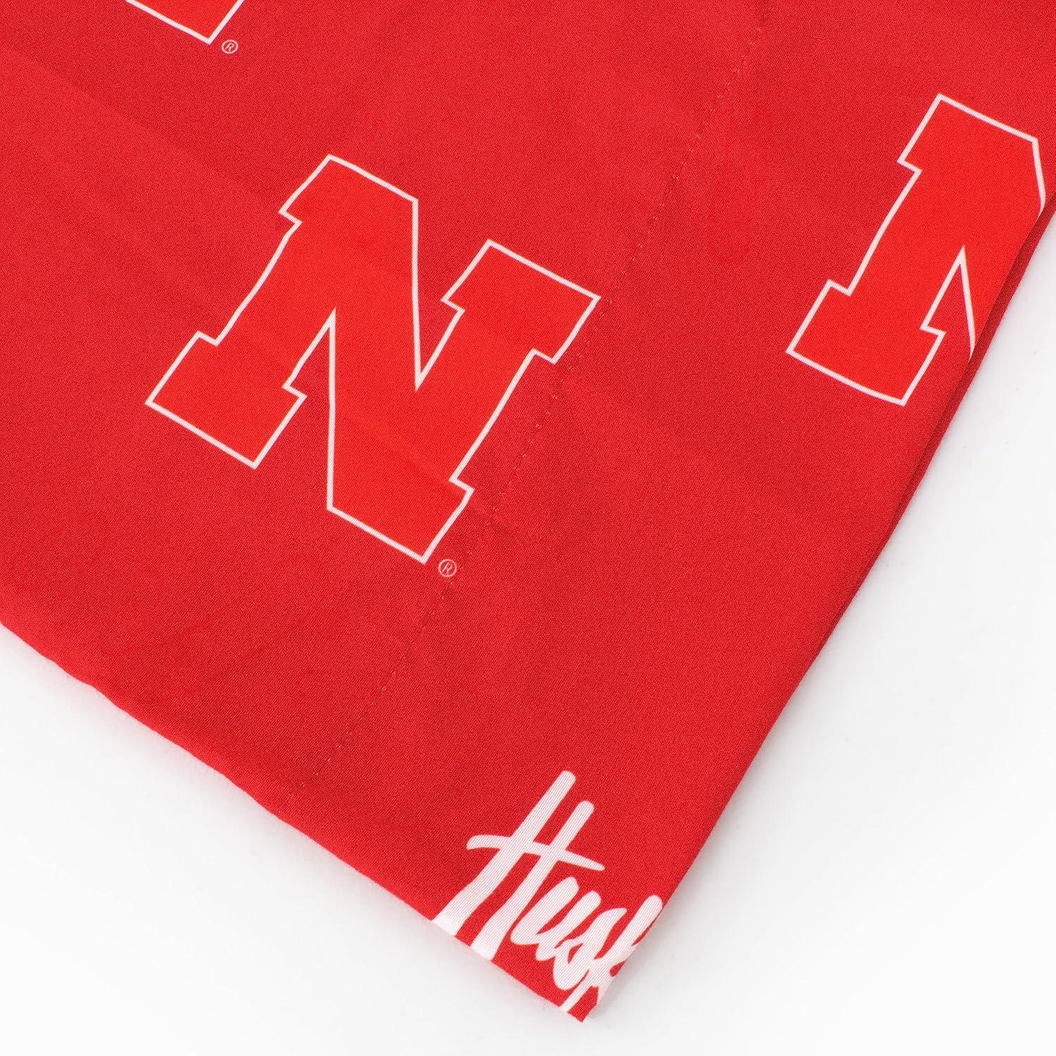 Nebraska Cornhuskers Red Cotton Polyester Body Pillowcase