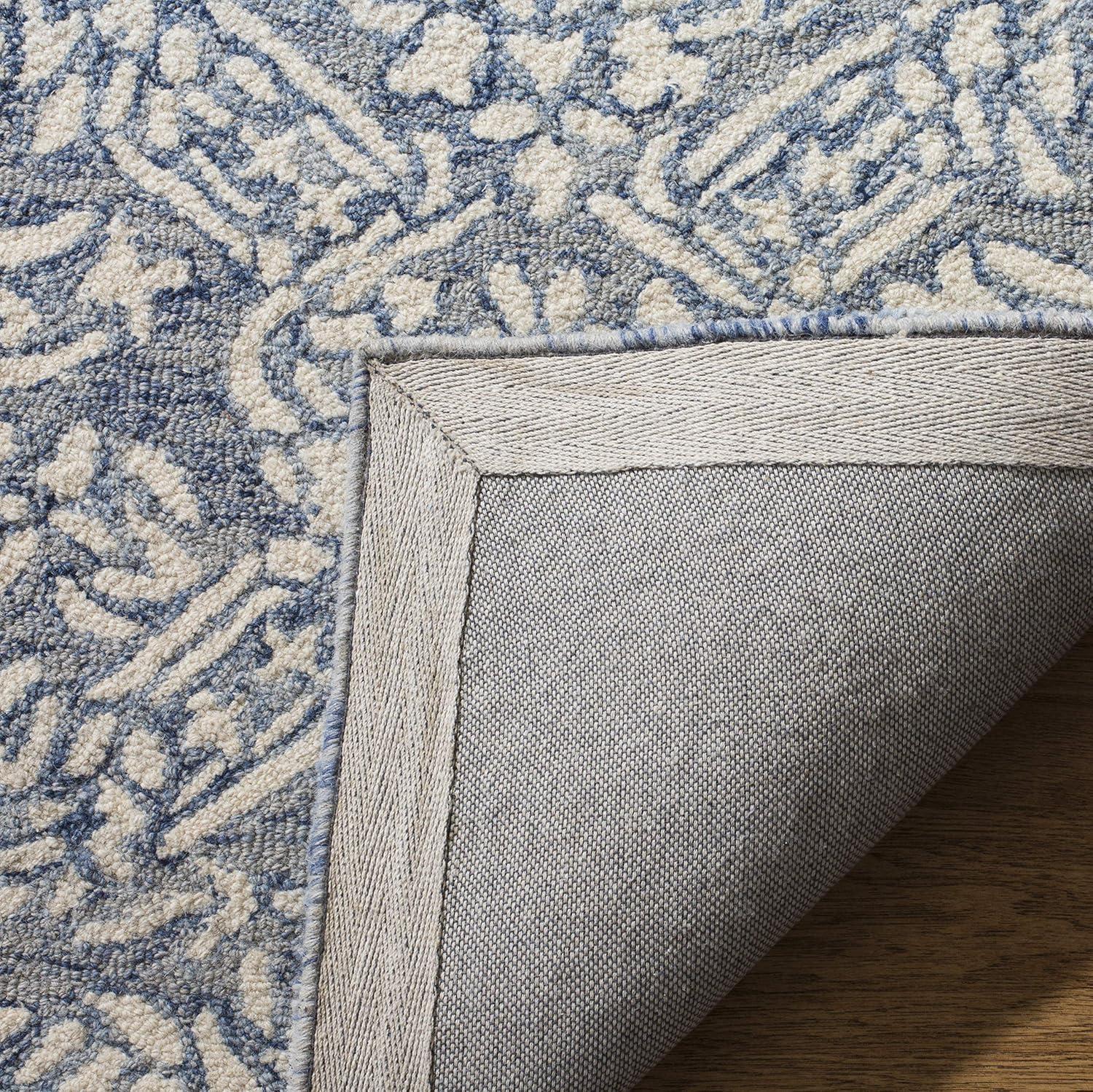 Micro-Loop MLP510 Hand Tufted Accent Rug - Blue/Ivory - 2'x3' - Safavieh.