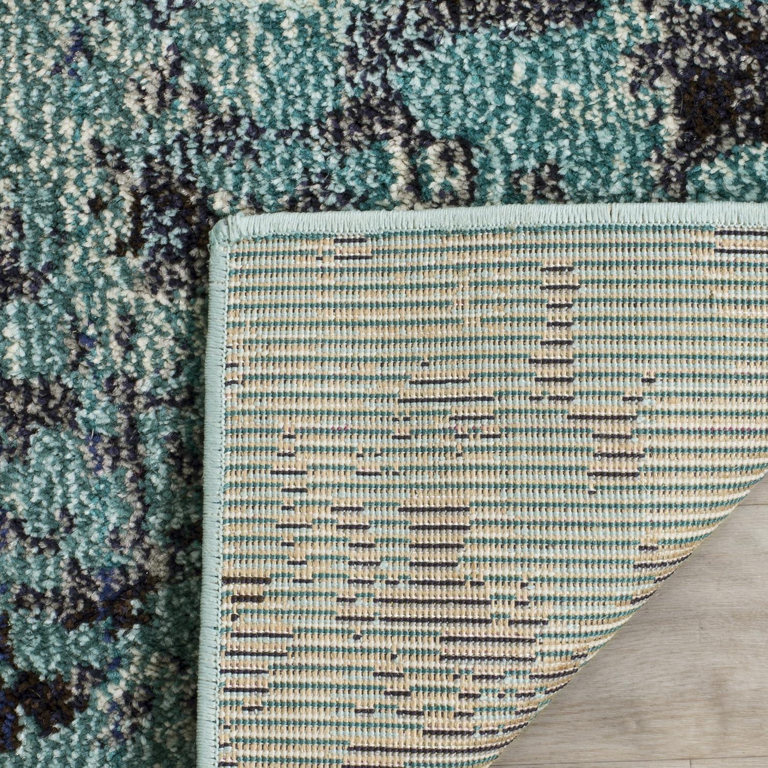 Monaco MNC225 Power Loomed Indoor Accent Rug - Light Blue/Multi - 3'x5' - Safavieh