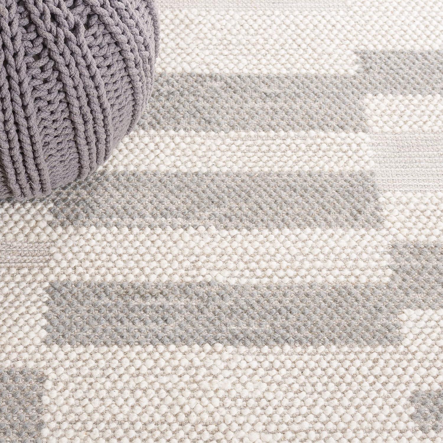 Natura NAT225 Power Loomed Area Rug - Ivory/Gray - 8'x10' - Safavieh.