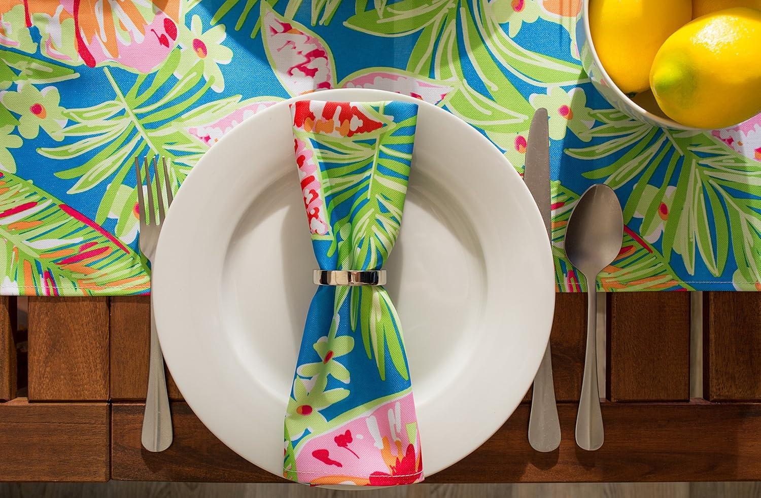 Design Imports Summer Floral Print Outdoor Napkin (Set Of 6)