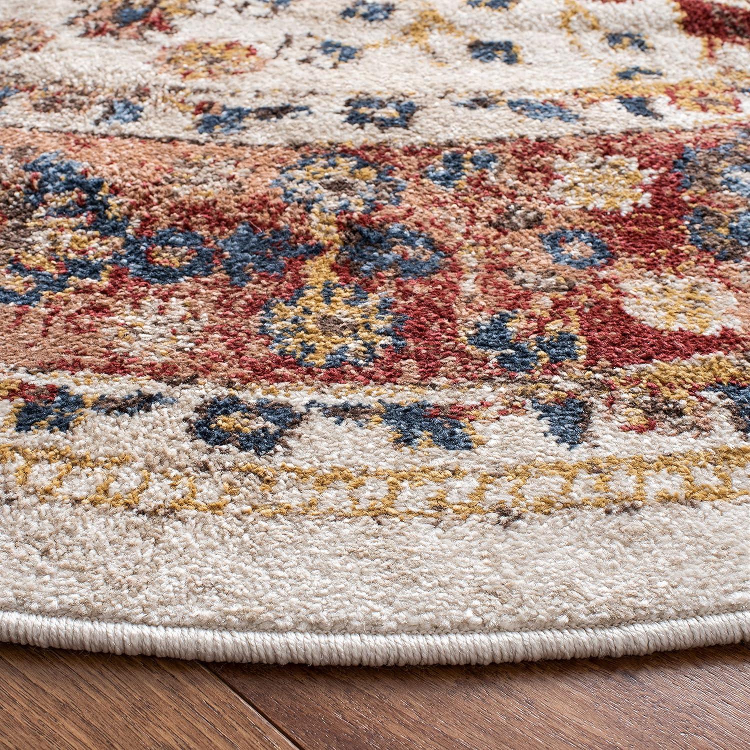 Bijar BIJ652 Power Loomed Area Rug - Brown/Rust - 3'x3' - Safavieh.