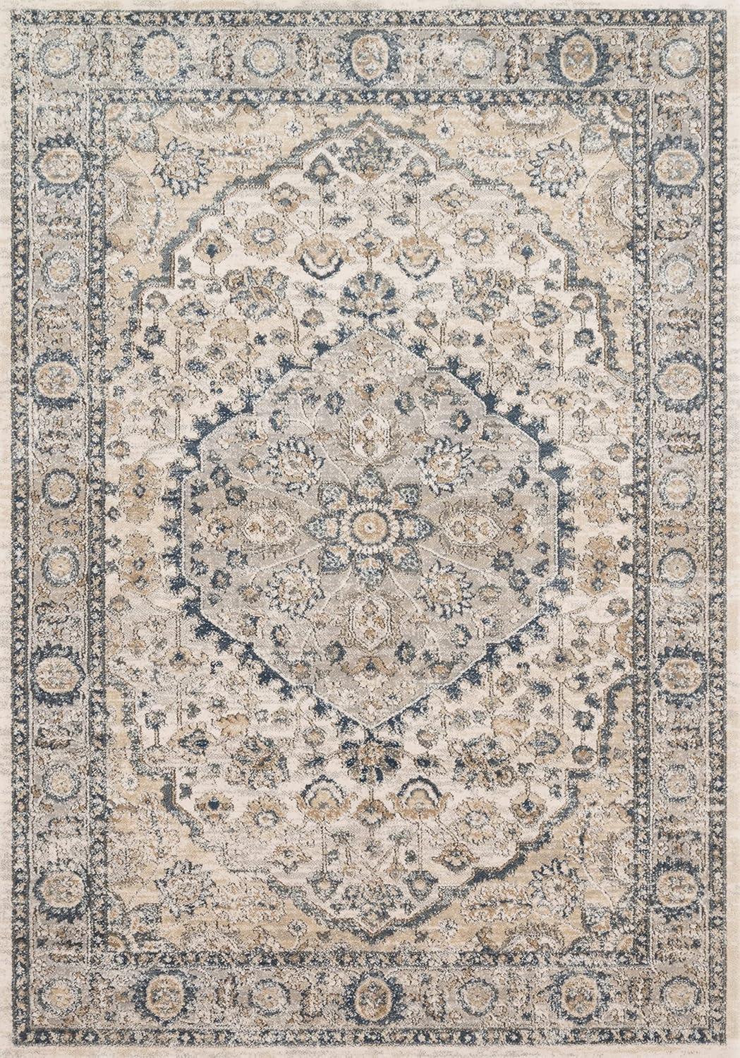 Loloi Teagan Natural / Lt. Grey 2'-8" x 13' Runner Rug