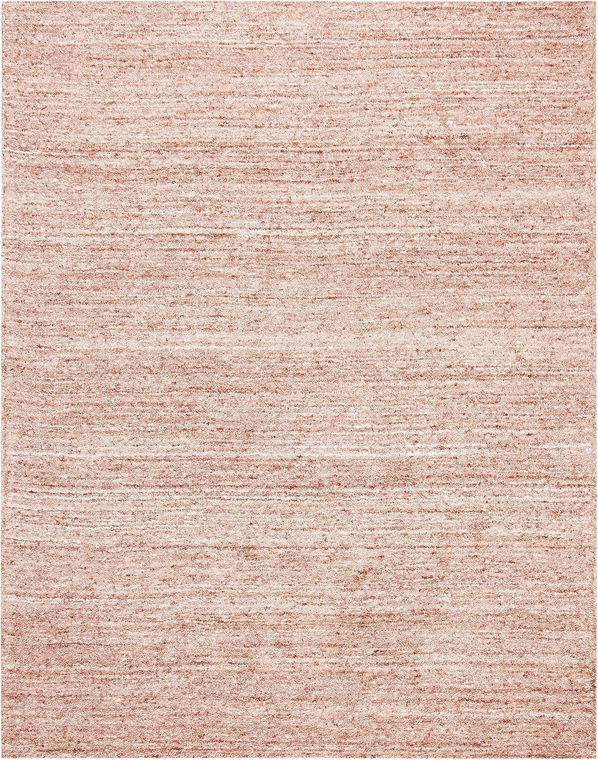 SAFAVIEH Himalaya Flanagan Solid Wool Area Rug, Fuchsia, 8' x 10'