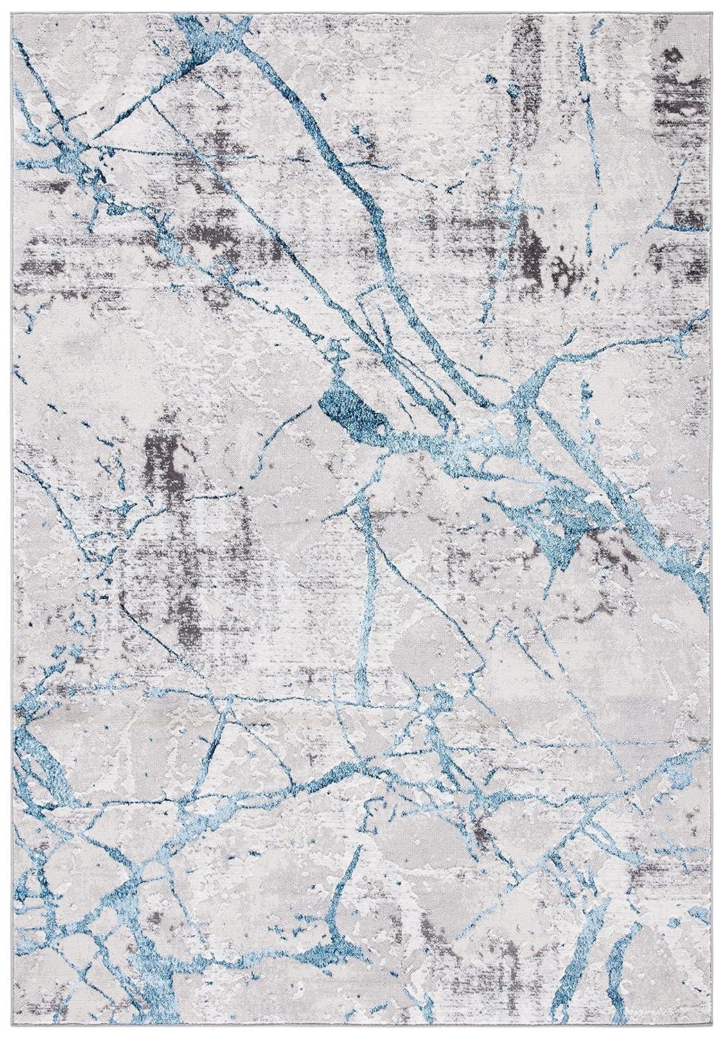 SAFAVIEH Amelia Pemala Abstract Area Rug, Grey/Blue, 9' x 12'