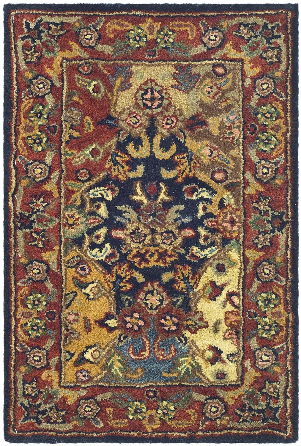 SAFAVIEH Heritage Malcolm Traditional Wool Area Rug, Multi/Burgundy, 11' x 17'