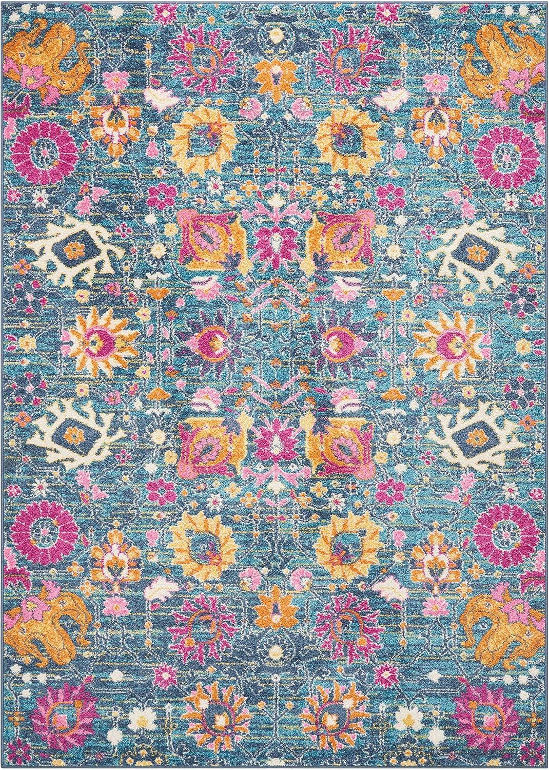 Nourison Passion Bohemian Indoor Rug Denim 3'9" x 5'9"