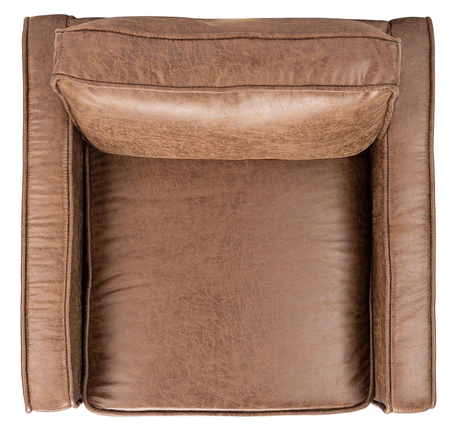 Paityn Accent Chair - ACH2000 - Brown/Gold - Safavieh