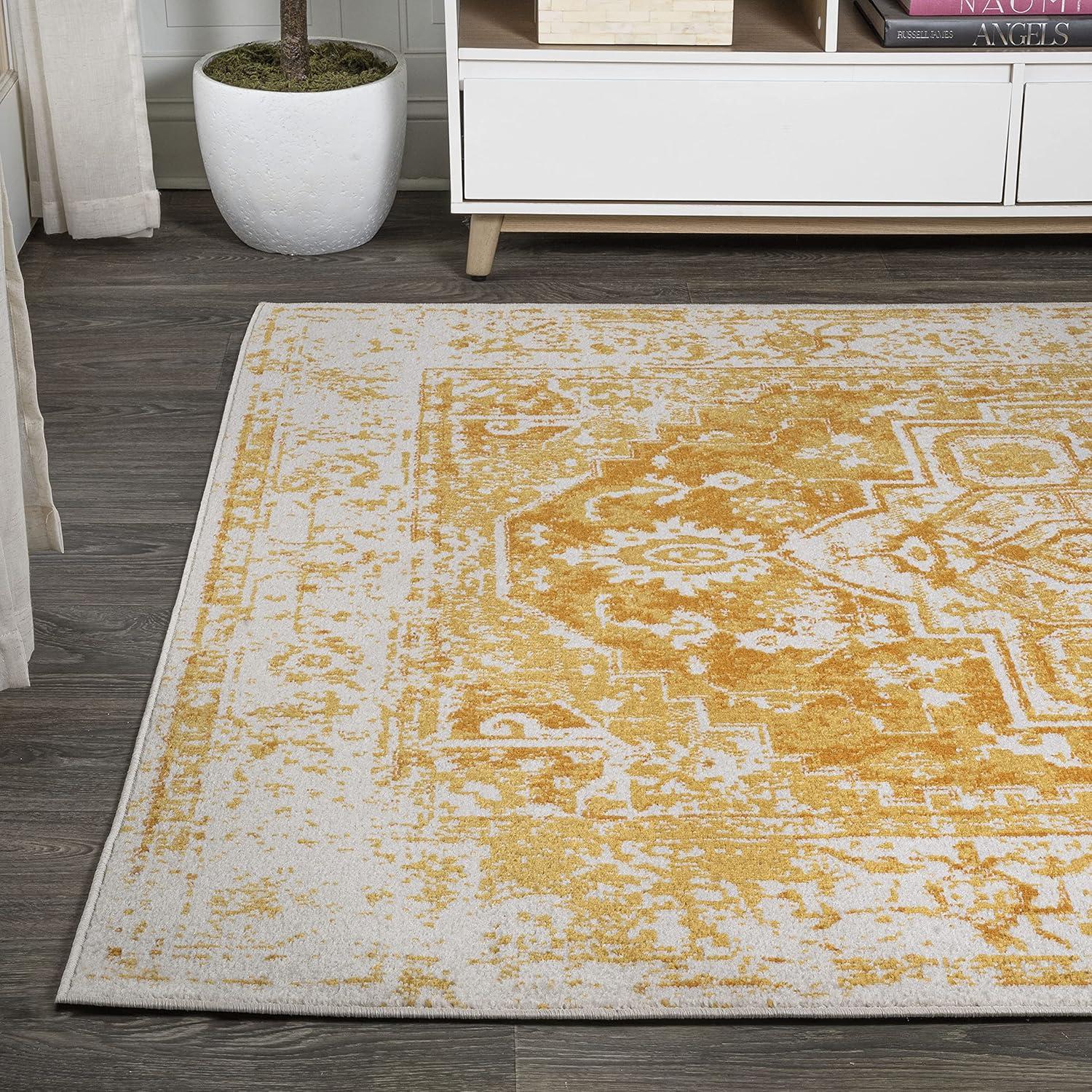 Audrey Bohemian Inspired Ornate Medallion  Runner Rug - JONATHAN Y