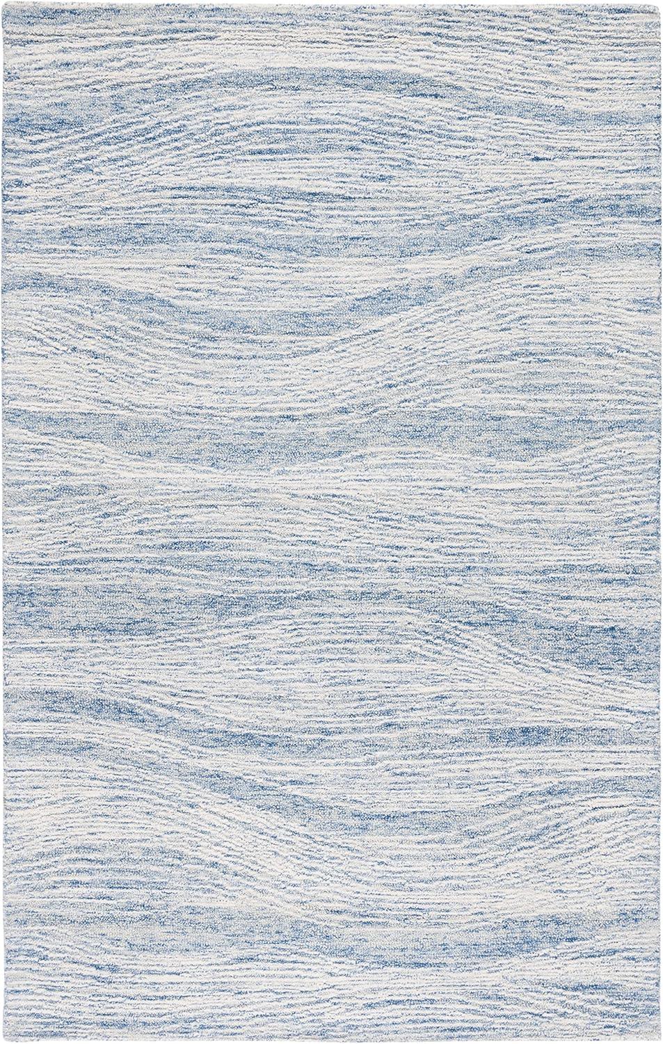 SAFAVIEH Metro Bridget Abstract Area Rug, Blue/Ivory, 4' x 6'