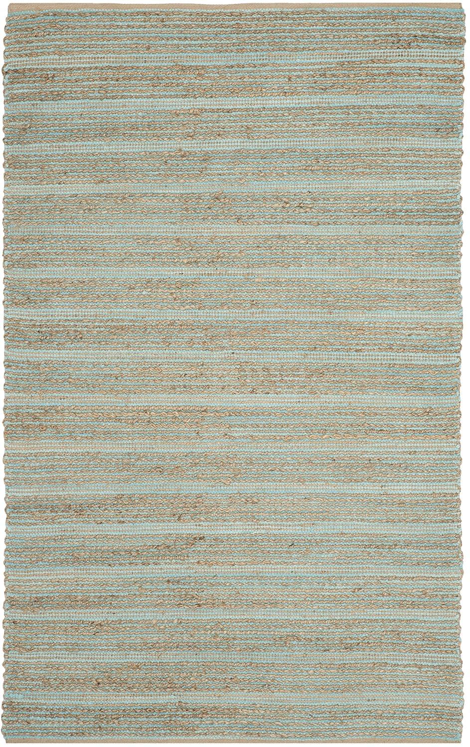 Cape Cod CAP851 Woven Indoor Area Rug - Aqua - 5'x8' - Safavieh