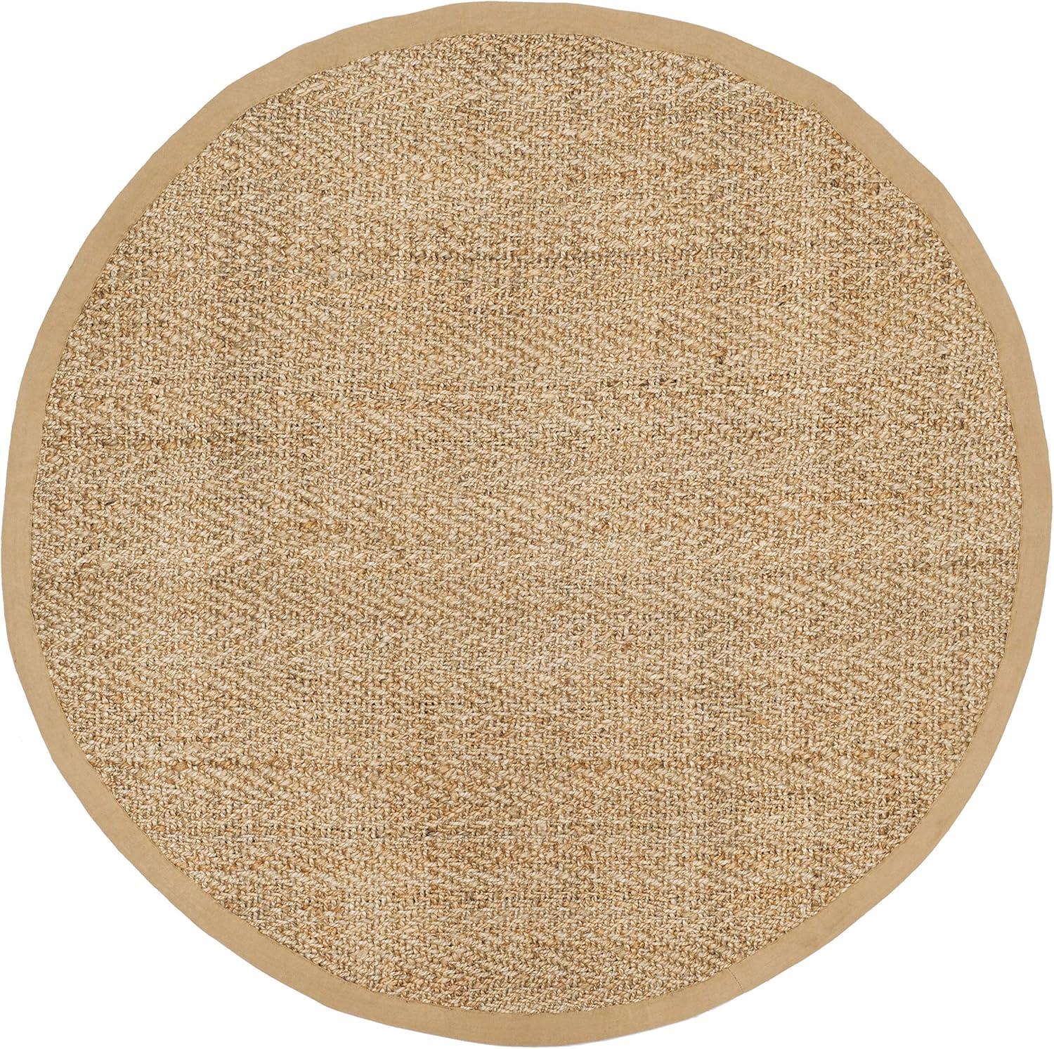 Natural Fiber NF263 Hand Woven Indoor Area Rug - Natural - 8' Round - Safavieh.