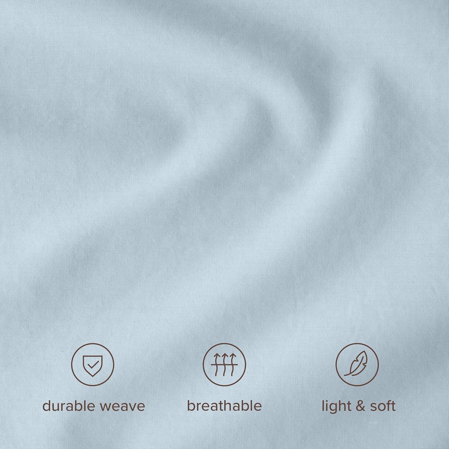 Bare Home 100% Cotton Percale Sheet Set