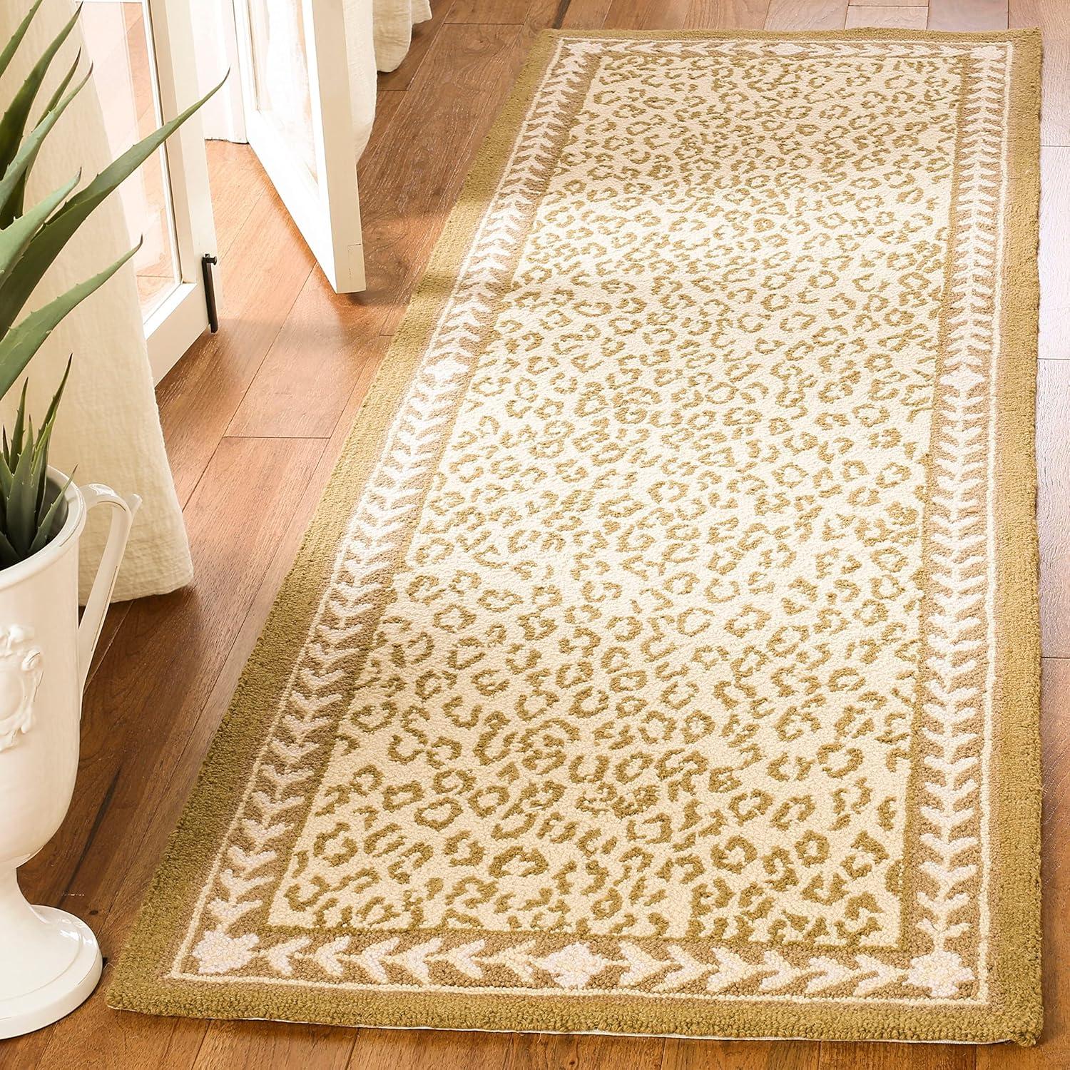 Martha Stewart Rugs Chelsea Hand Hooked Wool Animal Print Rug