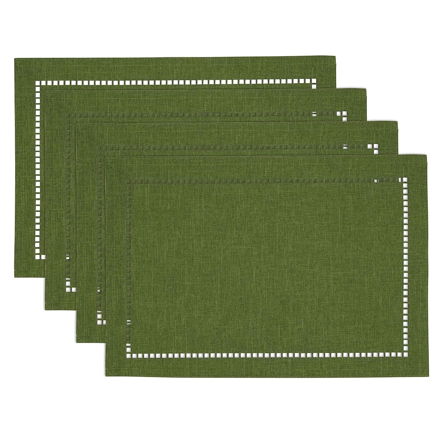 Gracie Oaks Neith Polyester No Pattern Rectangle Placemat (Set of 4)